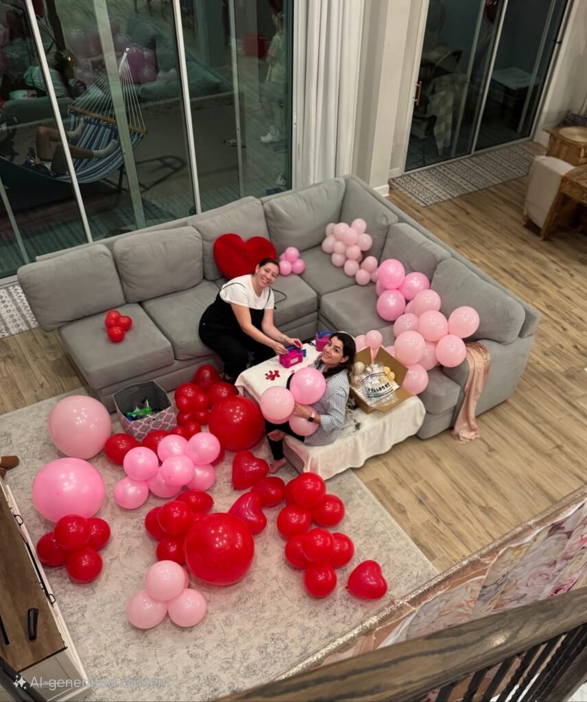 party balloons and cake cart in Ponte Vedra FL