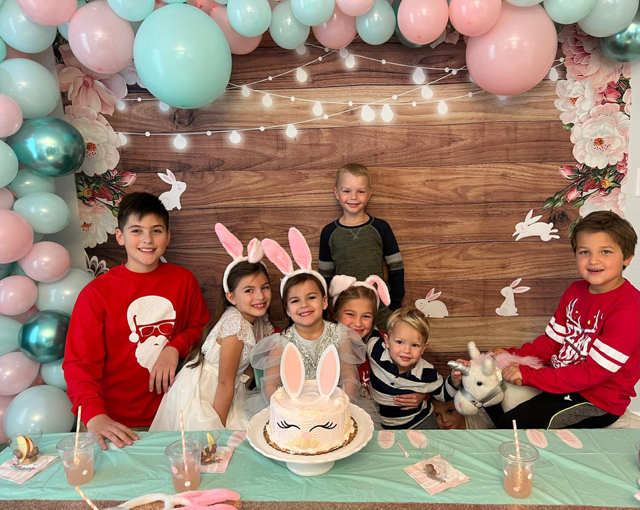party balloons and cake cart in Ponte Vedra FL